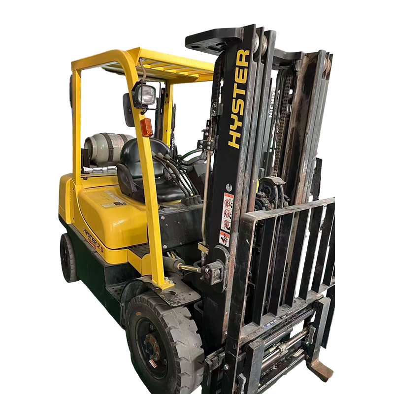 Chariot élévateur GPL Hyster d'occasion de 2,5 tonnes avec positionneur de fourche
