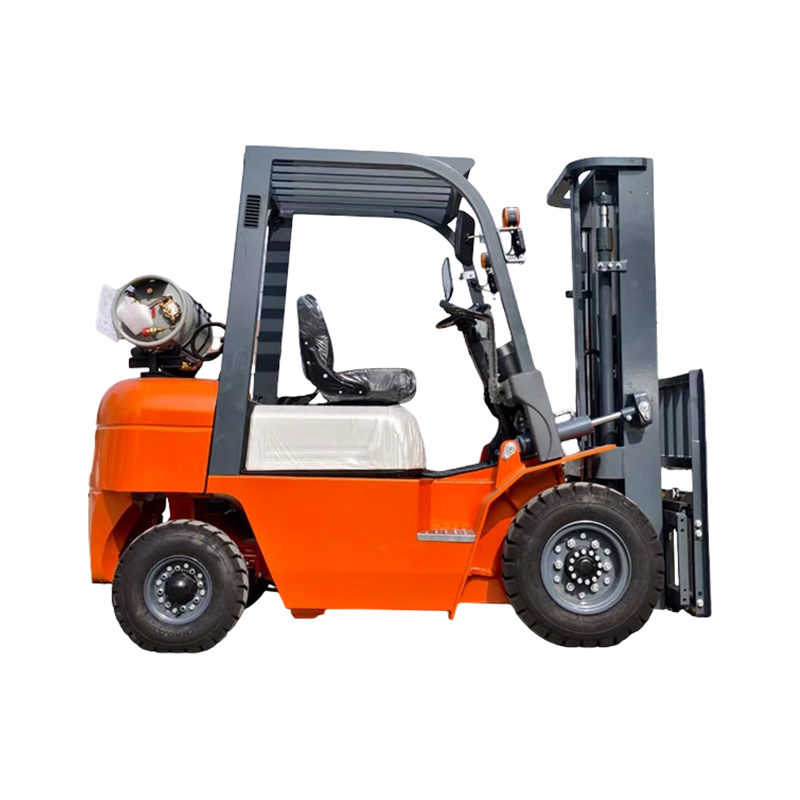 Chariot élévateur GPL à moteur Nissan K25 de 2 tonnes avec levier de vitesse latéral